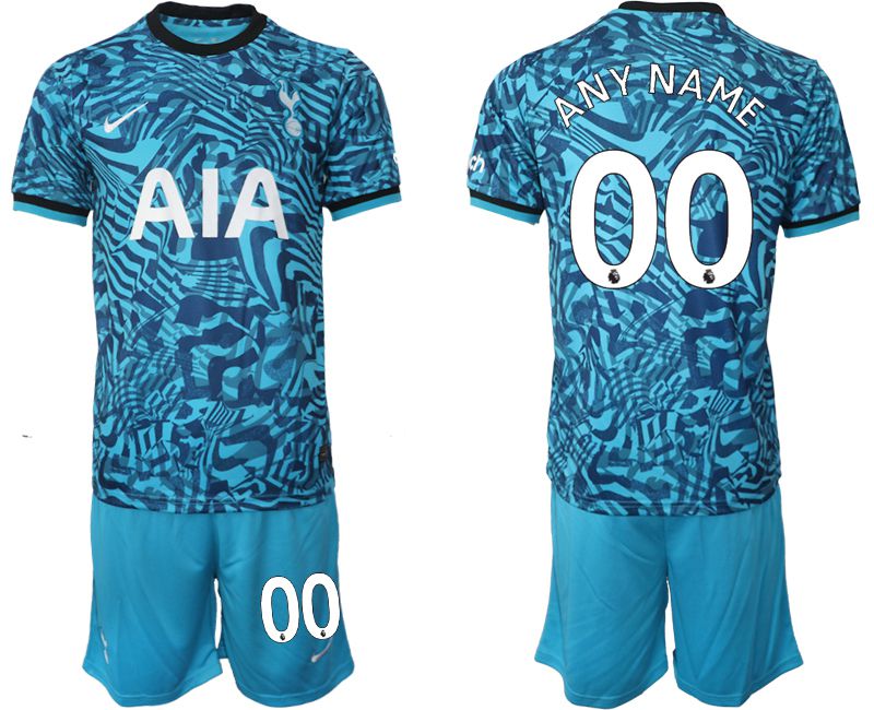 Men 2022-2023 Club Tottenham Hotspur away blue customized Soccer Jersey